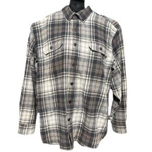 Wolverine Men's Gray Plaid flannel Shirt